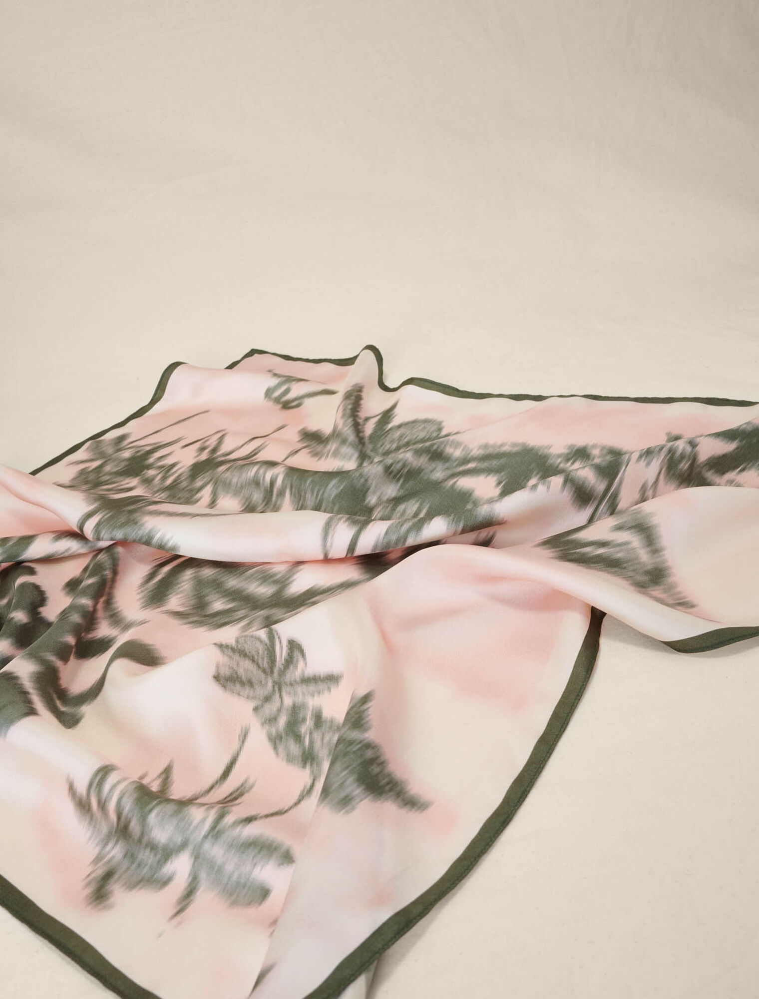 Palm tree print scarf