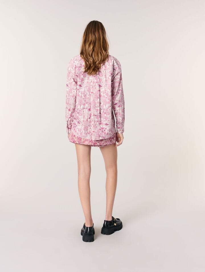 Chemise oversize imprimée
