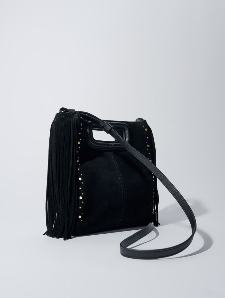 Sac M en suède à studs