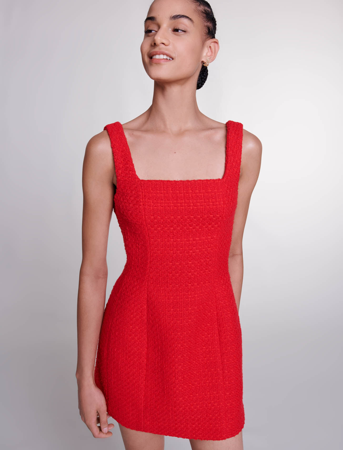 Robe maje rouge et blanche top