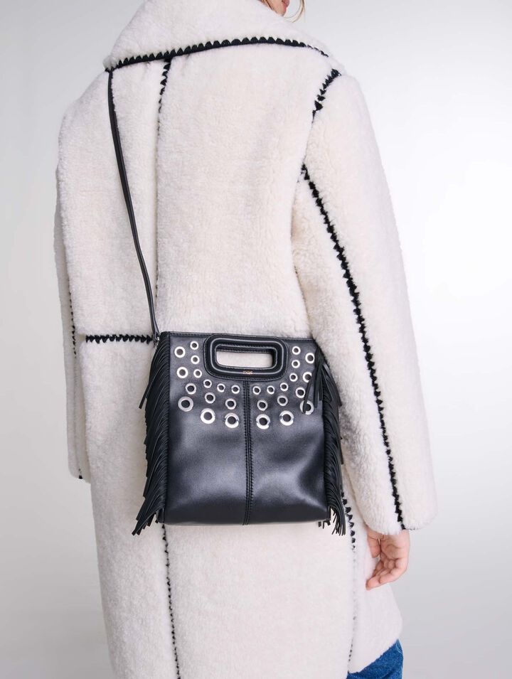 Sac M en cuir à œillets