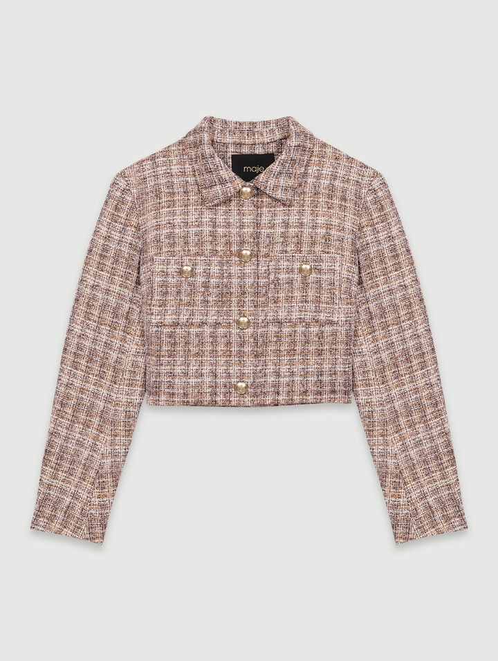 Veste courte en tweed