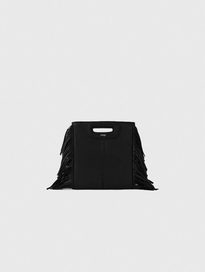 Leather bag with chain strap