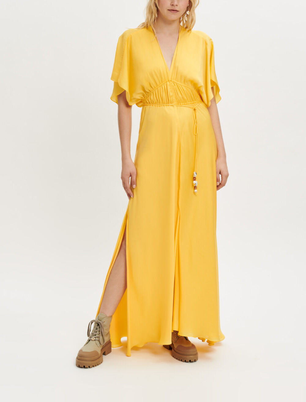 Maje scarf dress with studs new arrivals