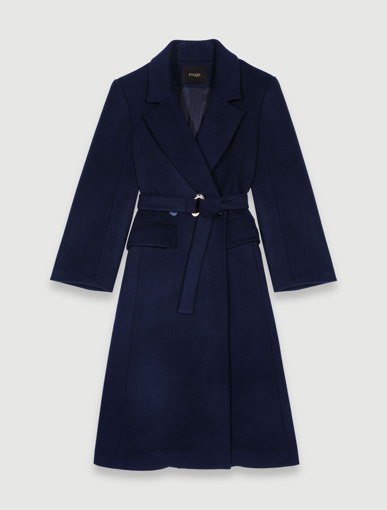 Black wool coat mini coat women coat 1070# Black wool coat mini coat women coat 1070#