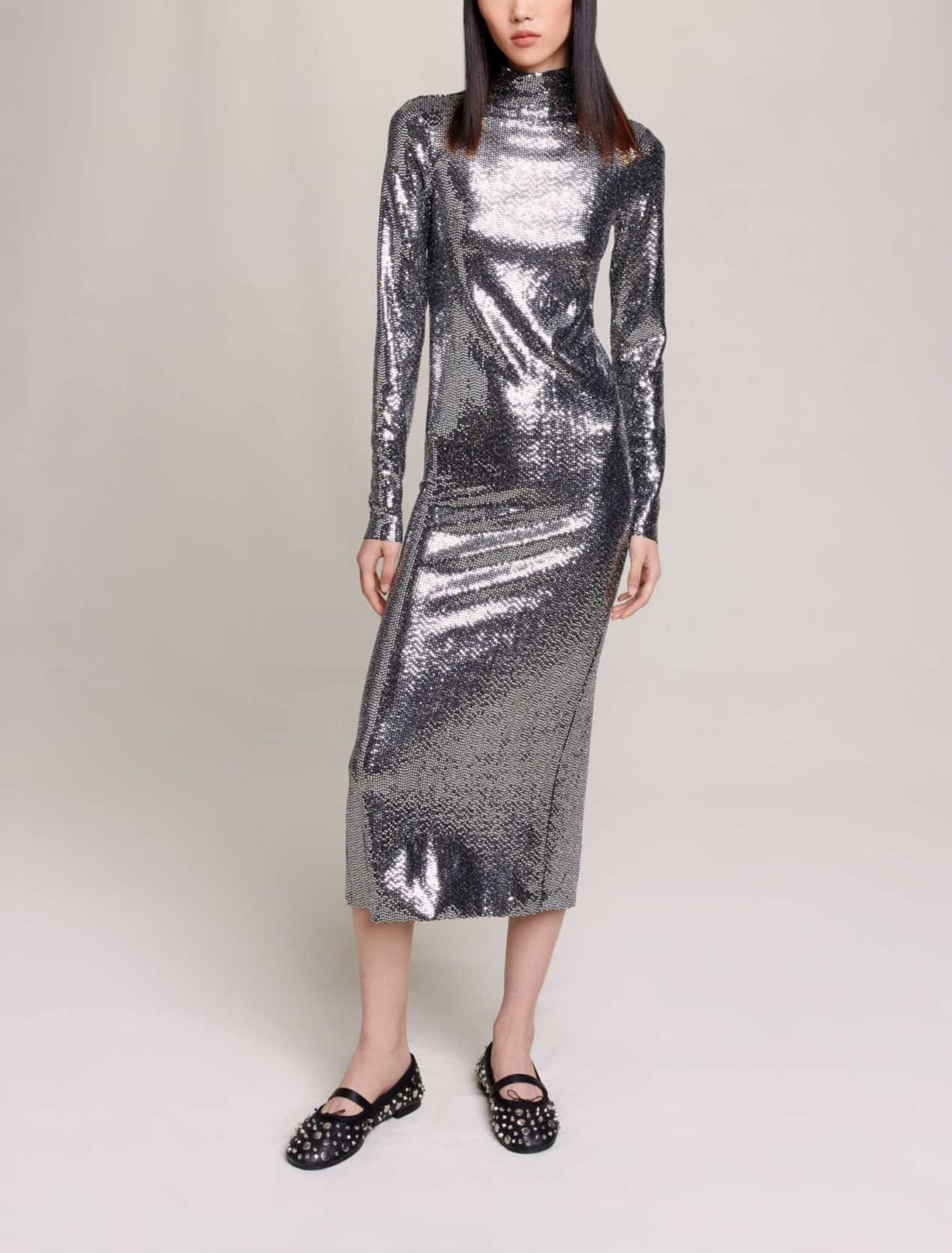 Robe longue glitter