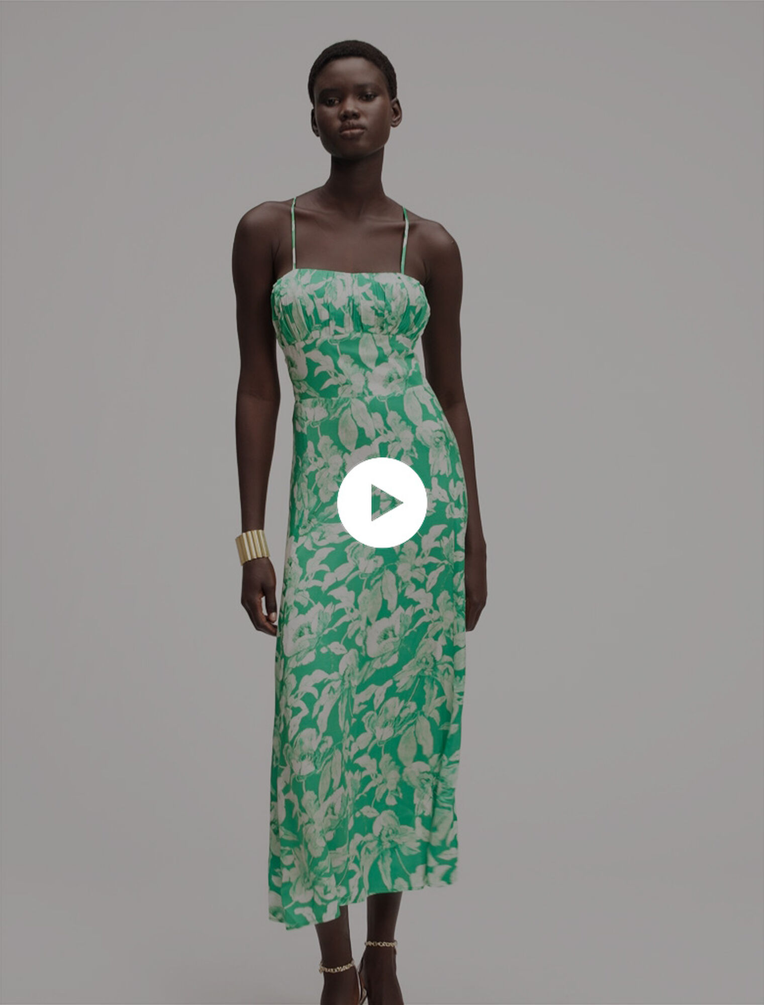 Floral patterned maxi dress