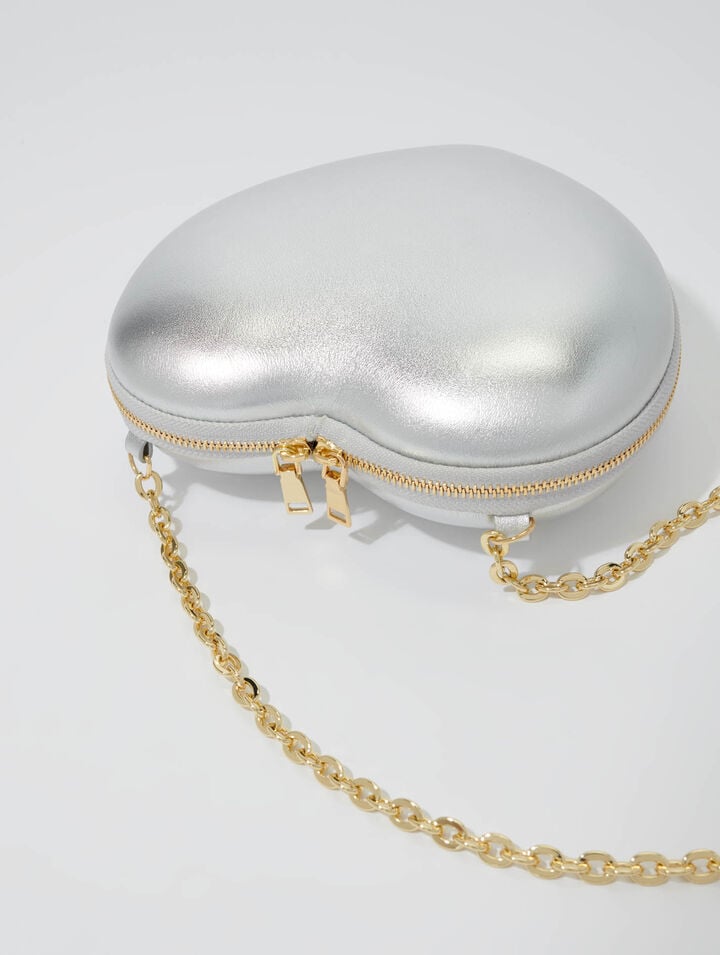 Sac cœur en cuir