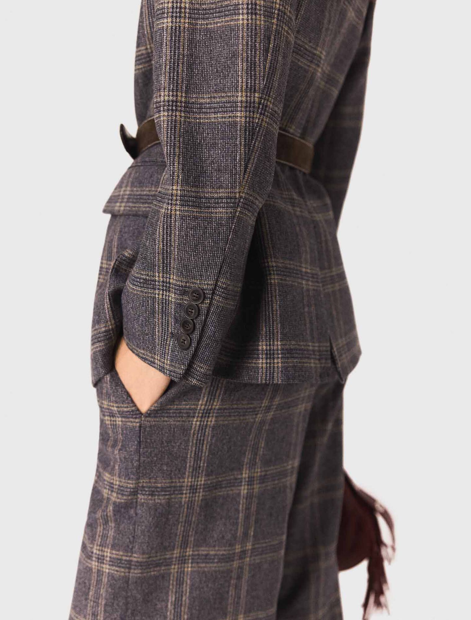 Veste de tailleur à carreaux 