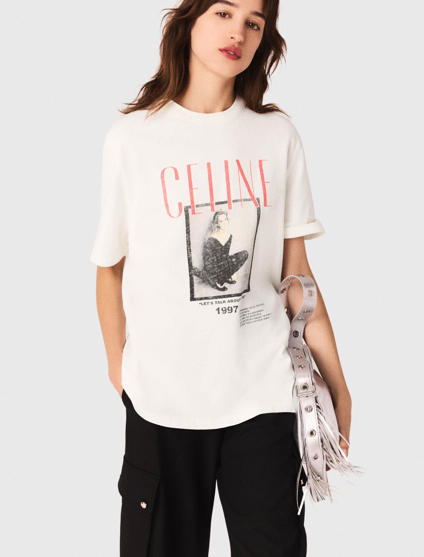 Maje x Céline Dion T-shirt White For Women | Maje