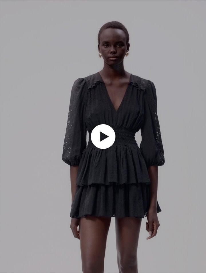 Robe trompe l'&oelig;il &agrave; motif