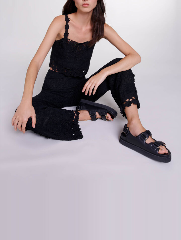 Pantalon en crochet