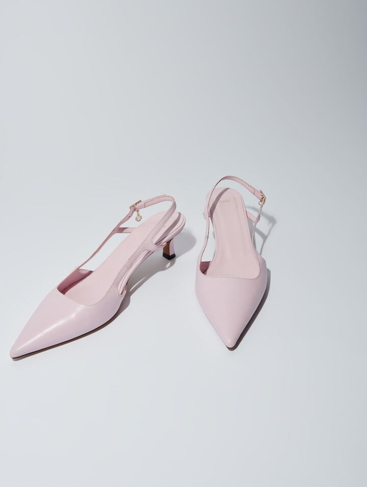 Escarpins pointus en cuir