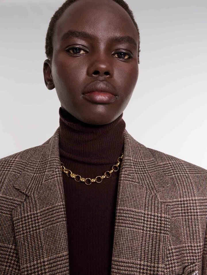 Veste de tailleur à carreaux