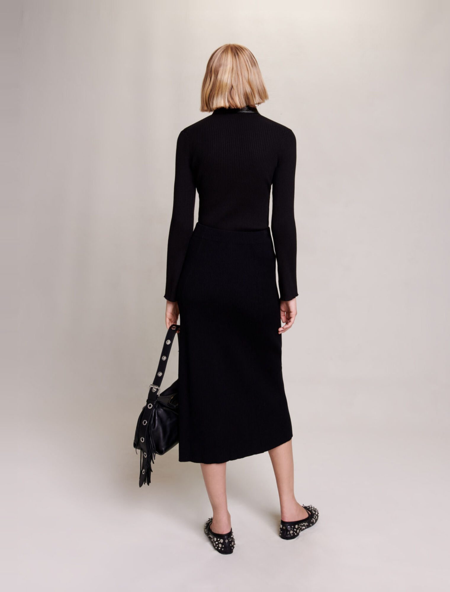Knit maxi skirt