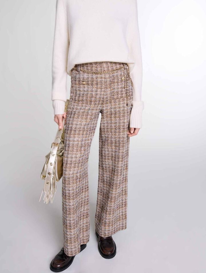 Pantalon en tweed