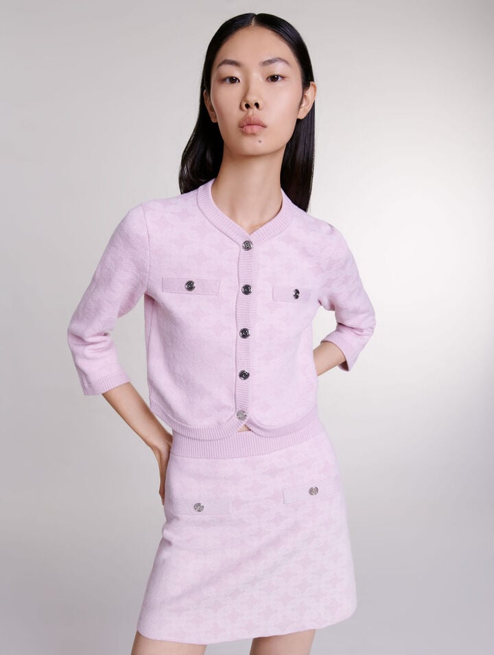 Jupe en maille jacquard