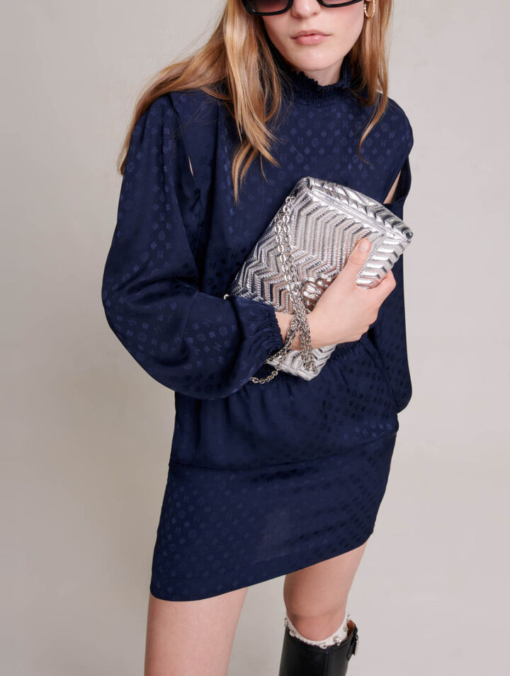 Robe courte en tweed