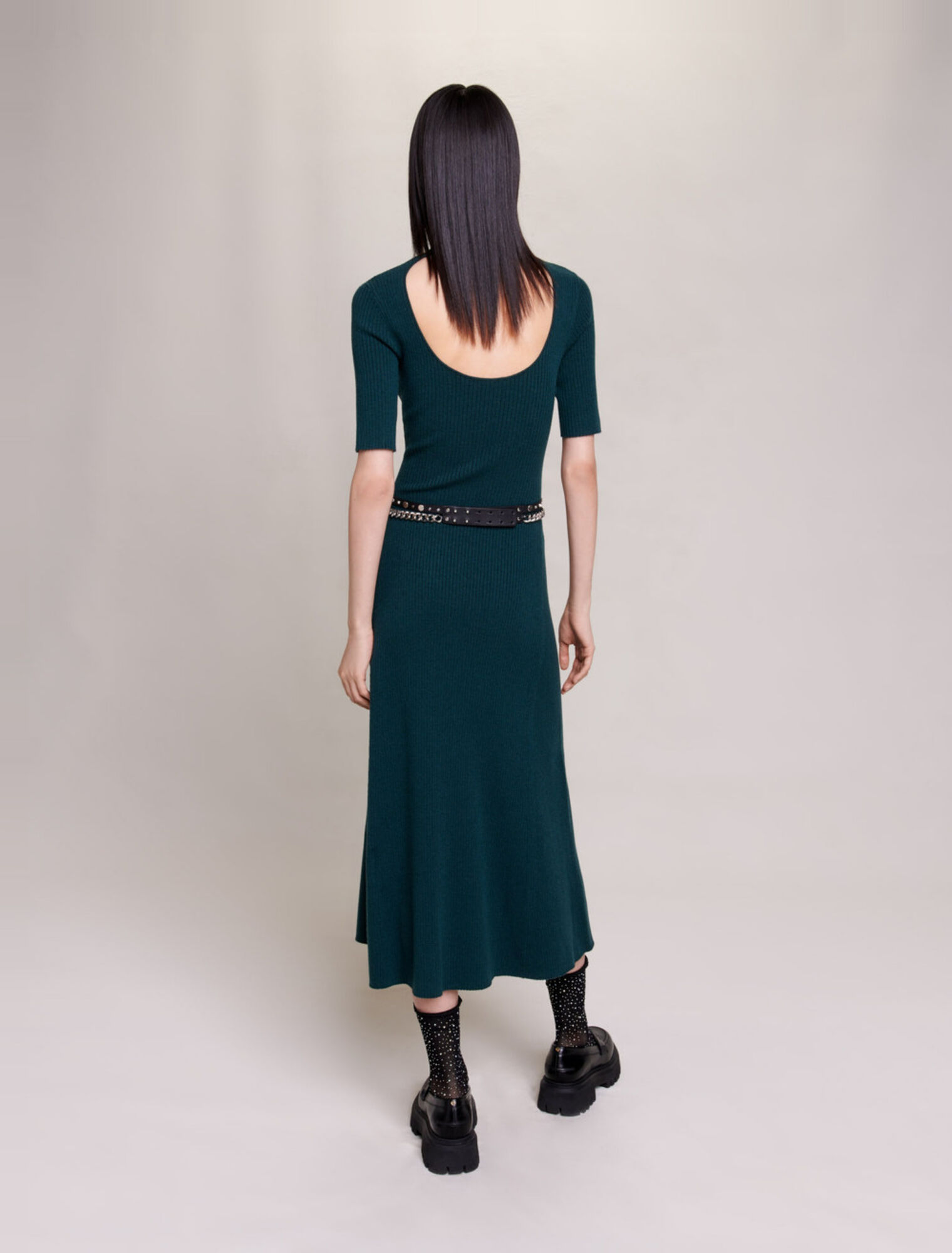 Robe longue en maille