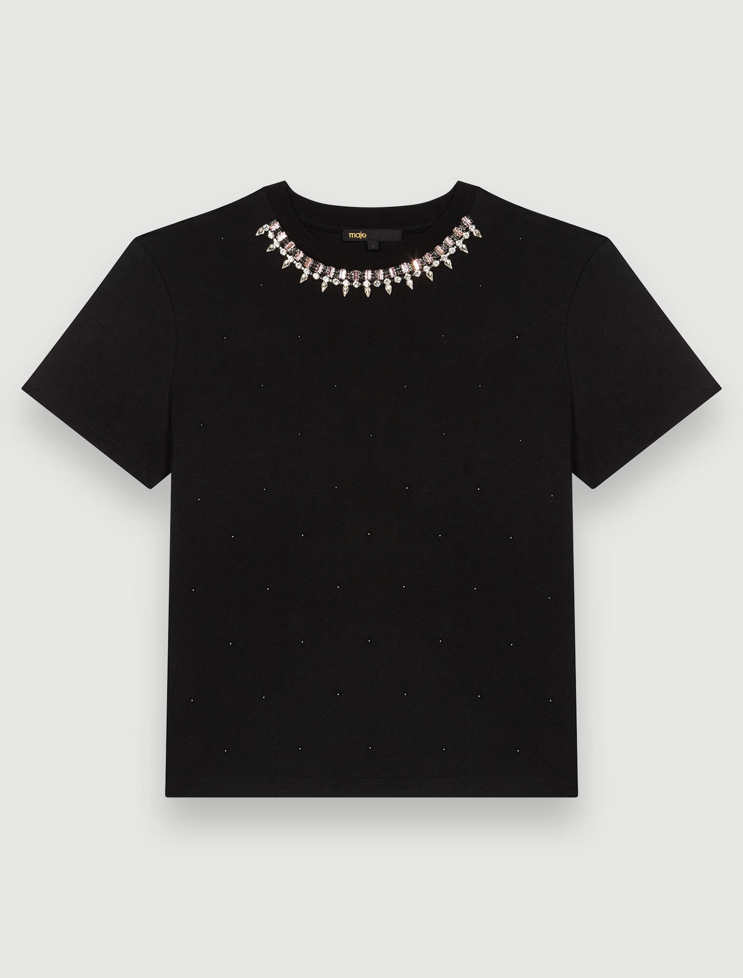 Tee-shirt en jersey à strass