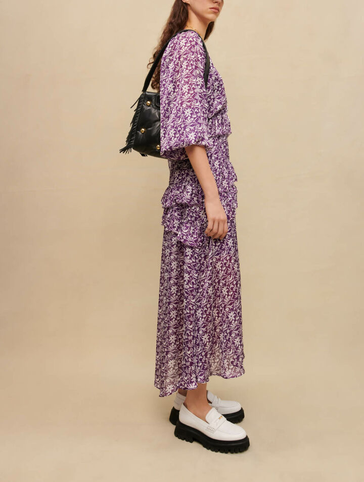 Robe longue imprimé fleuri