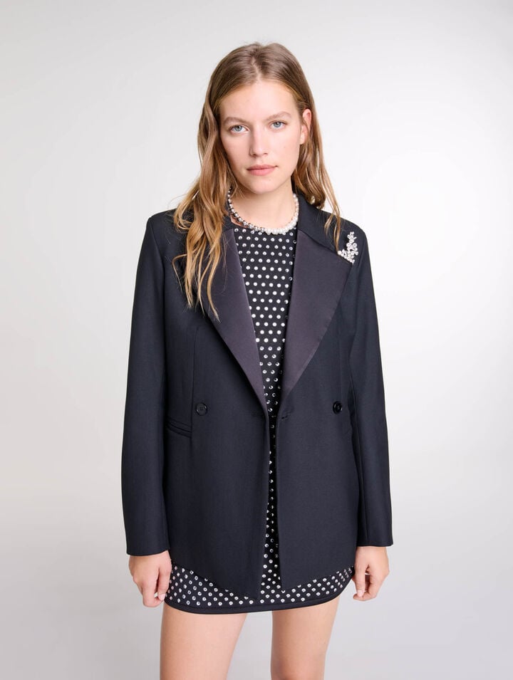 Veste de costume à broche
