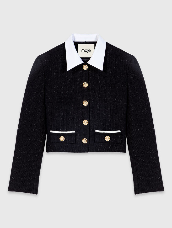 Veste tweed courte