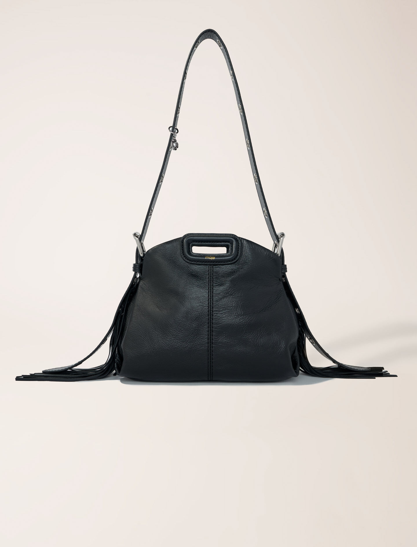 人気の春夏 mini leather Crackle Miss Maje | Women For Gray / Black bag M バッグ
