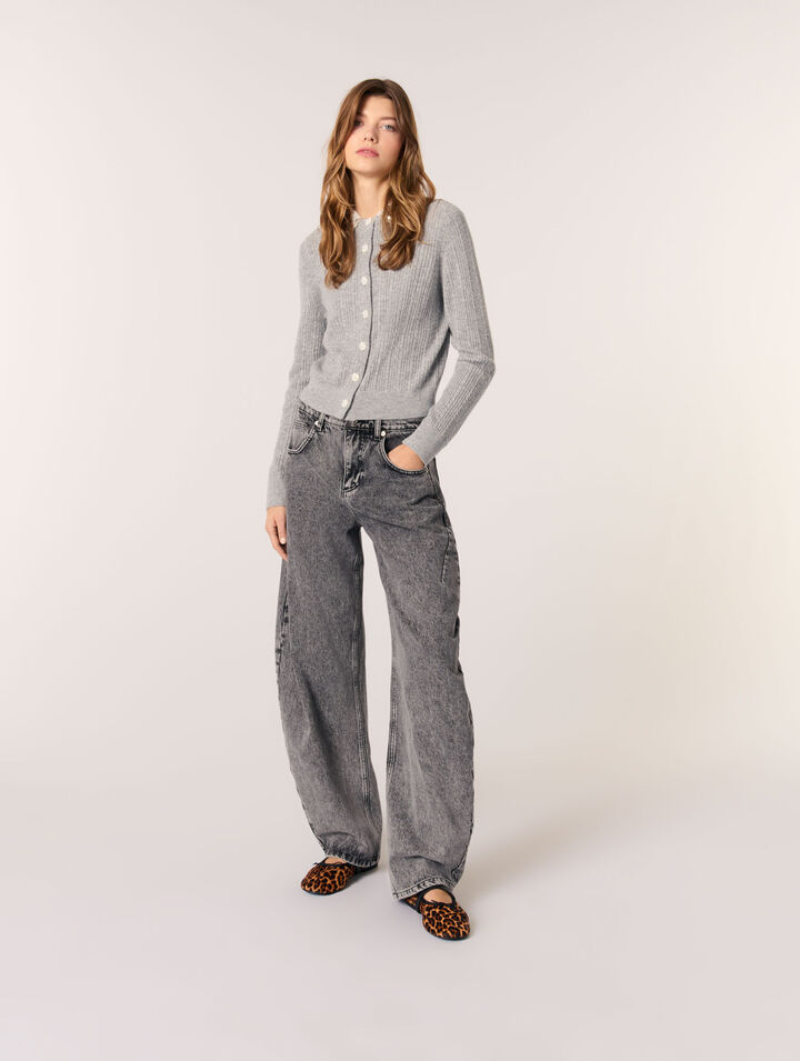 Cardigan à col bijoux