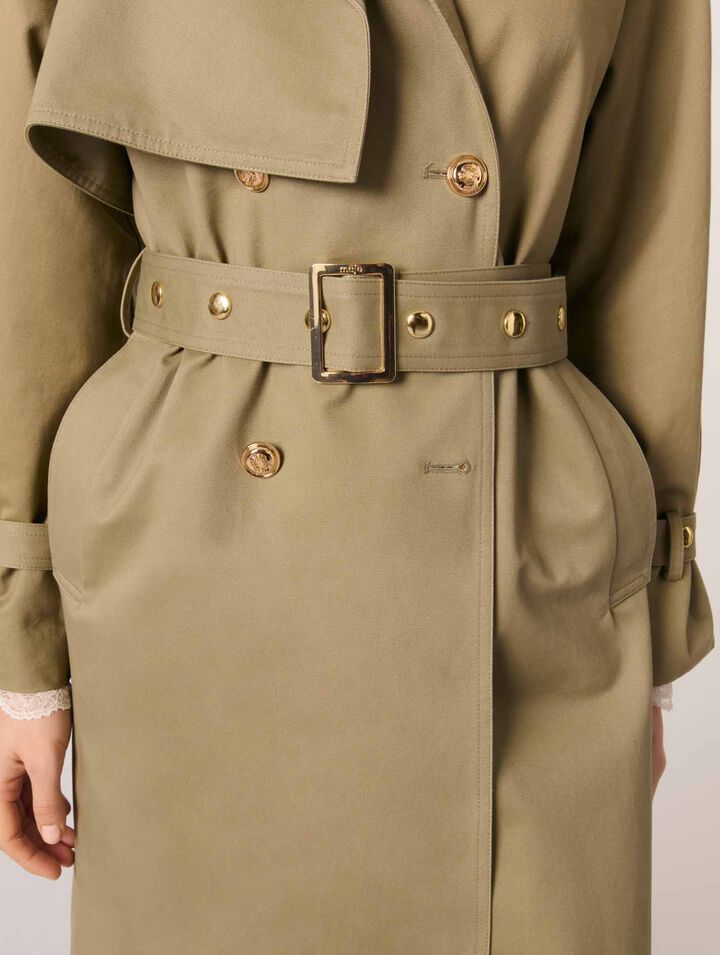 Studded trench coat