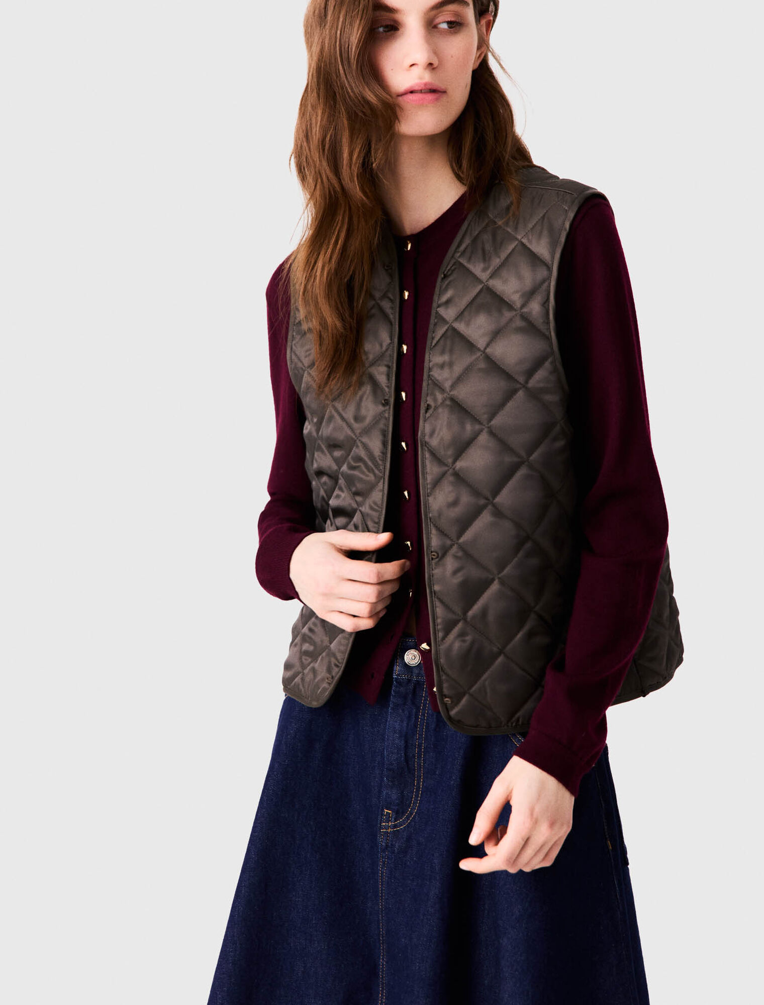 Blouson trap&egrave;ze en coton