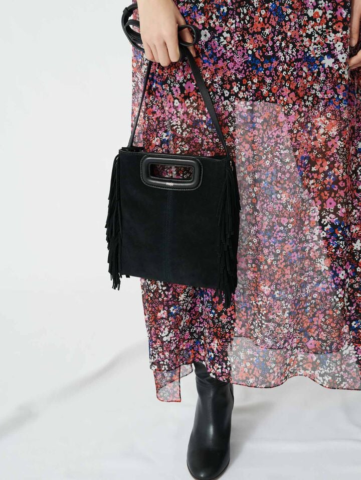 Sac M en cuir suède