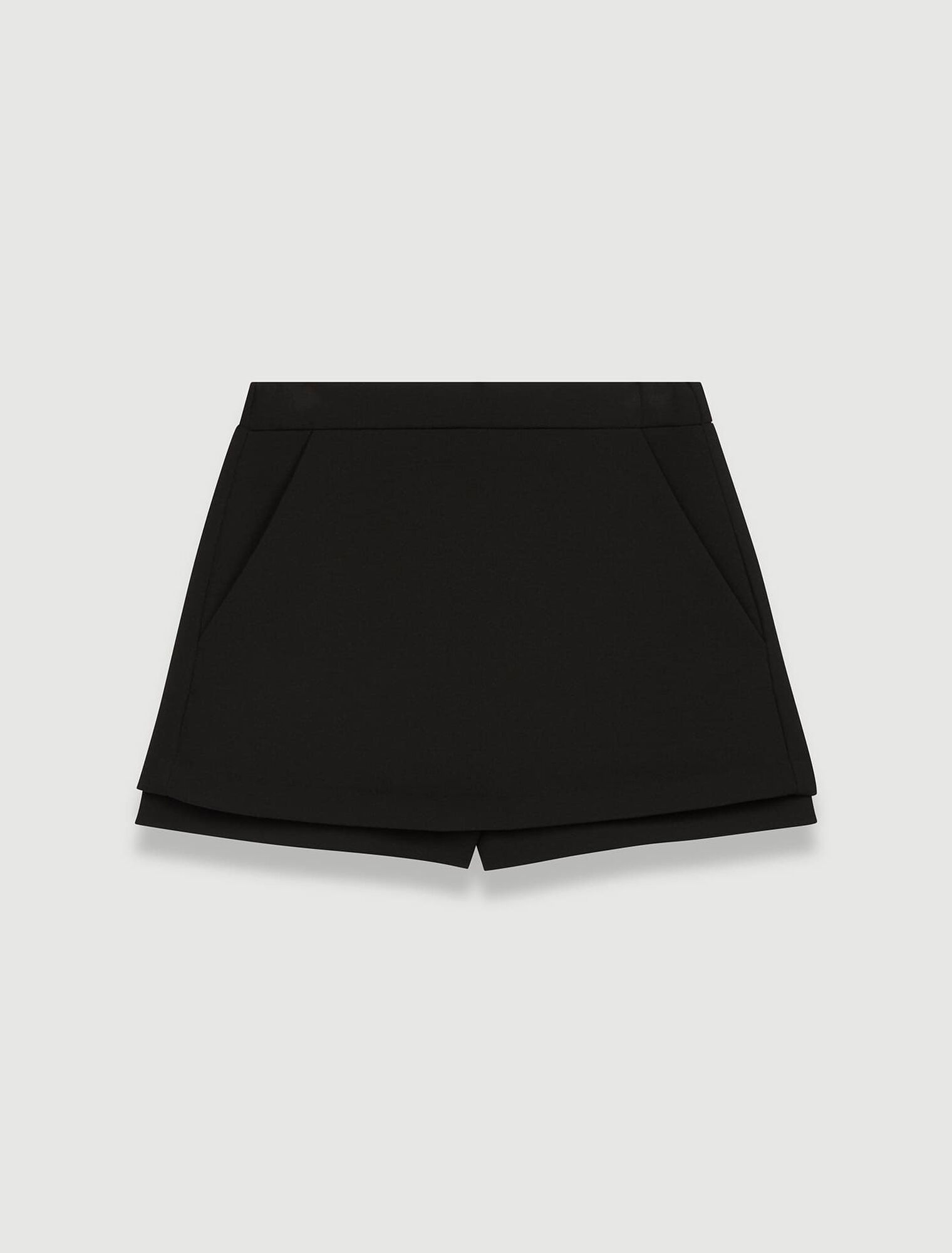 Short jupe en crêpe