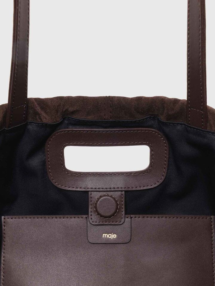Suede Milpli tote bag