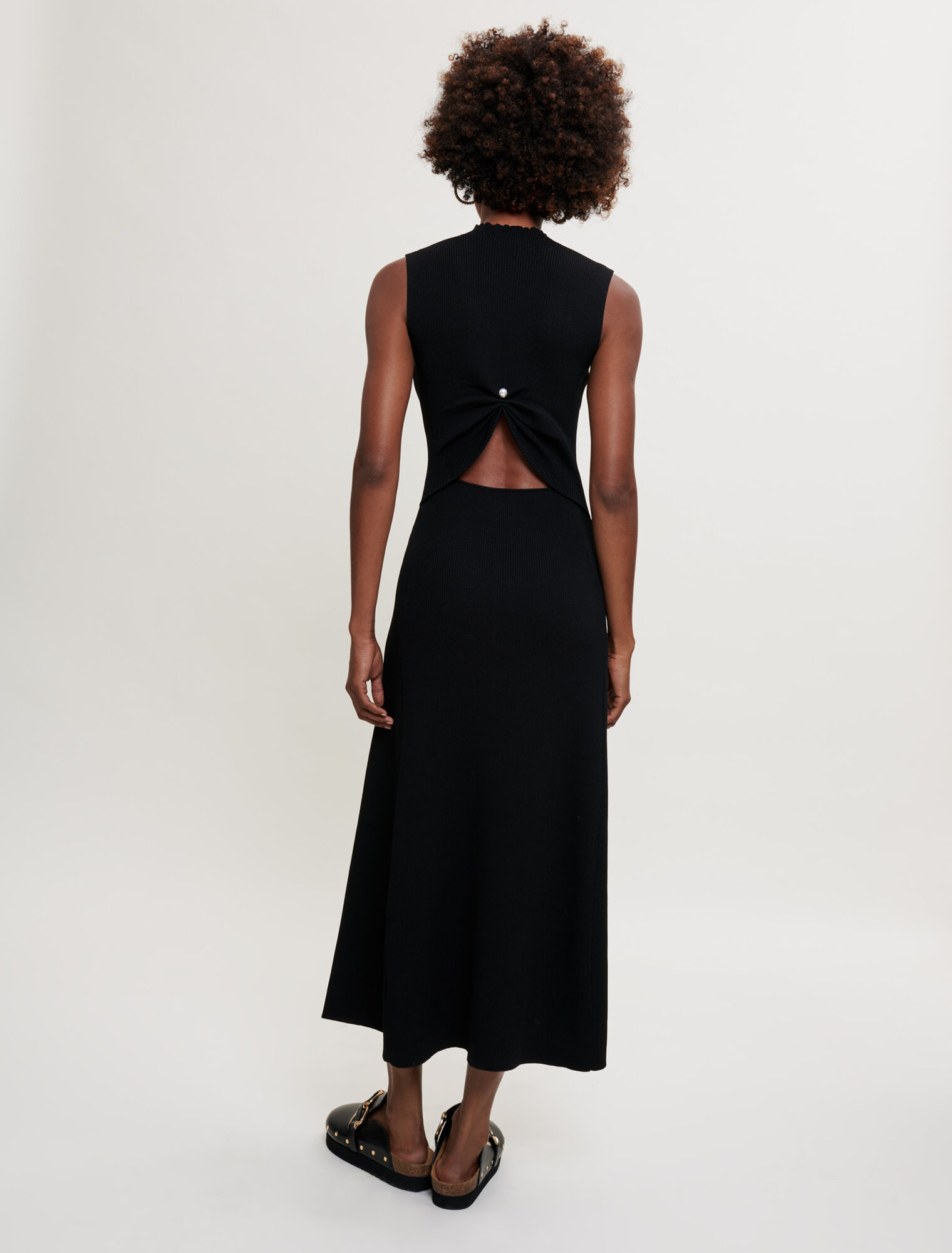 Robe longue en maille 