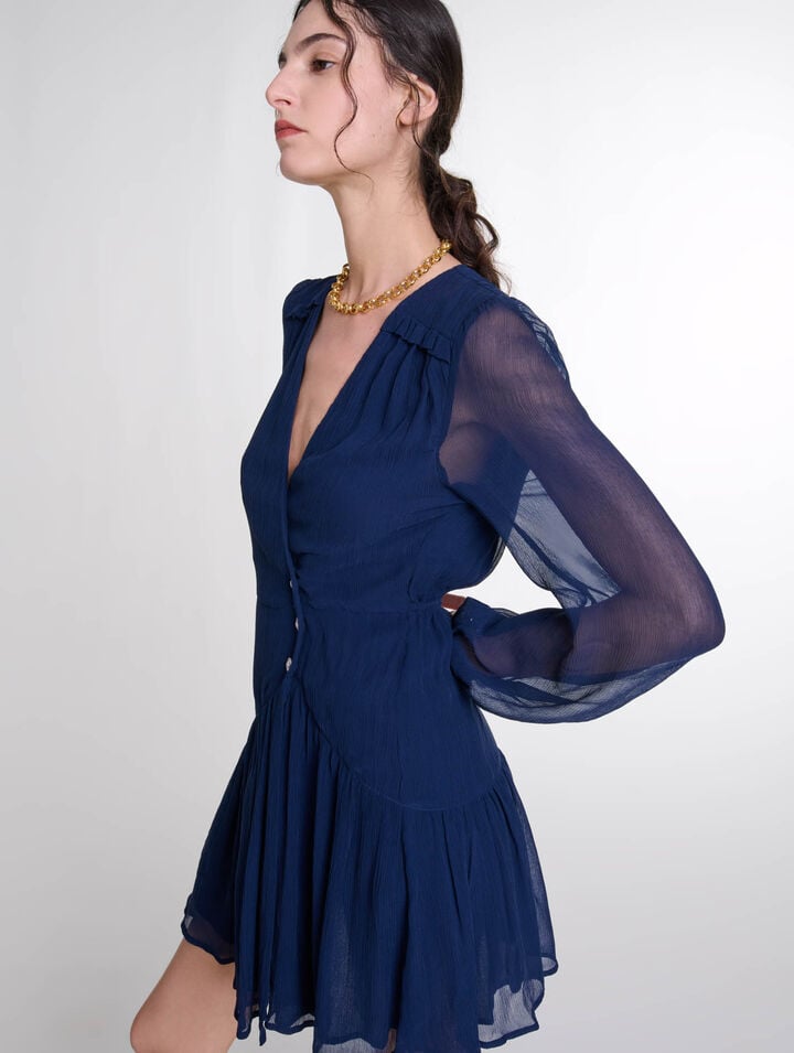 Robe courte volantée