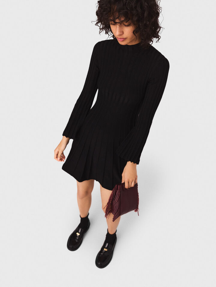 Robe courte en maille