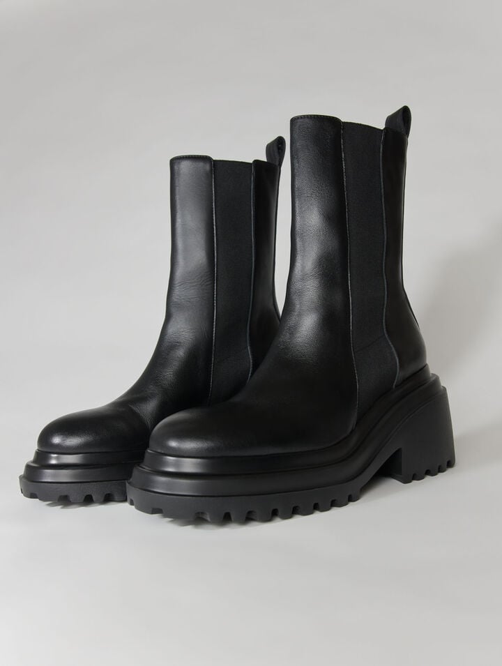 Bottines en cuir