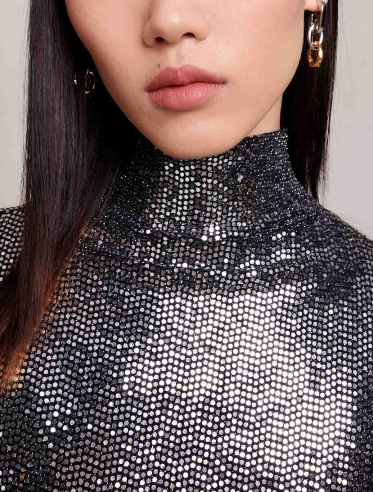Robe longue glitter