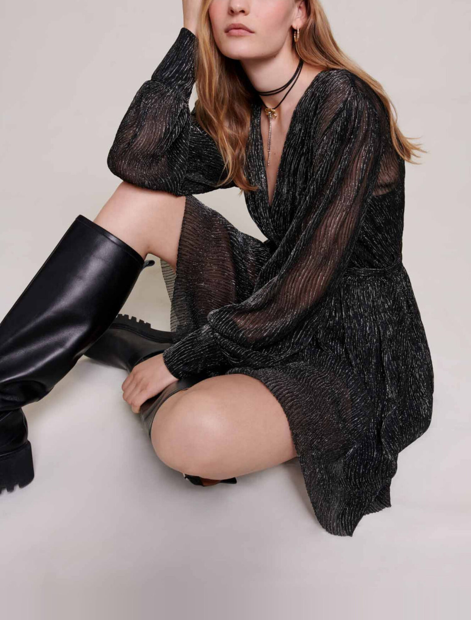 Short metallic dress