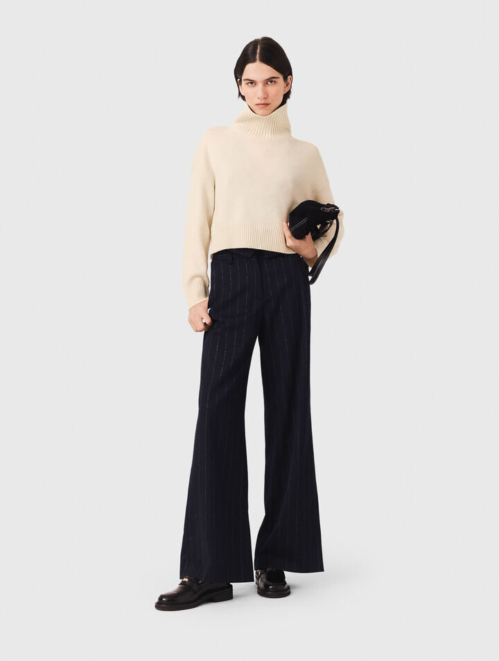 High-neck cashmere jumper