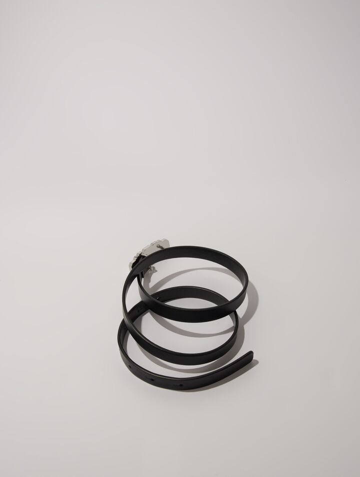 Ceinture fine à strass