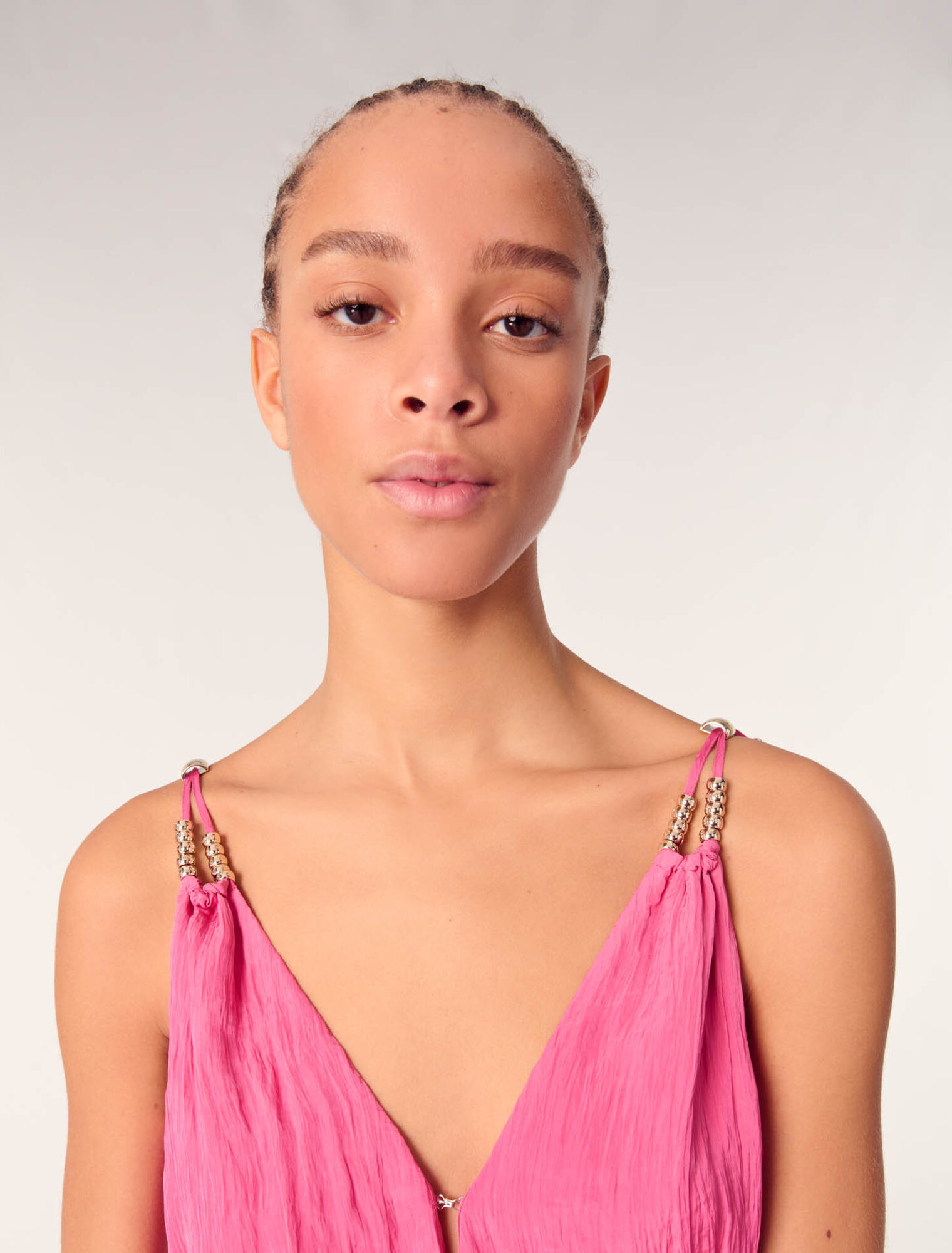 Robe midi ajourée