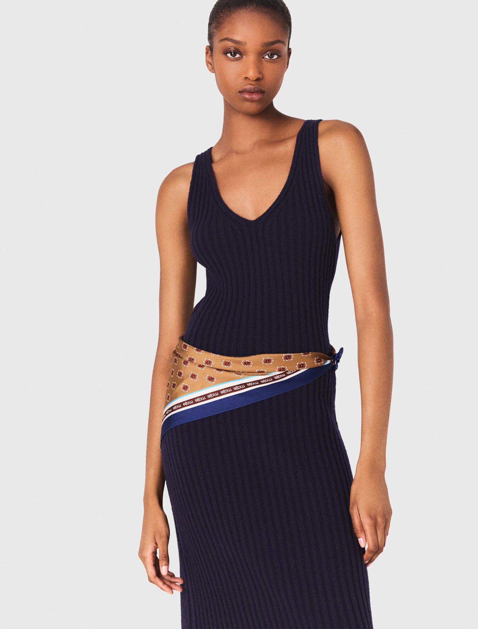 Robe en maille avec pull amovible