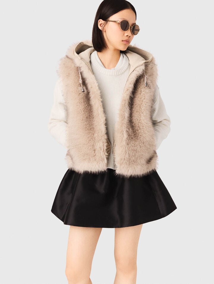 Short faux fur jacket