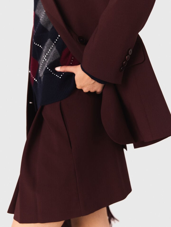 Veste de tailleur à ceinture