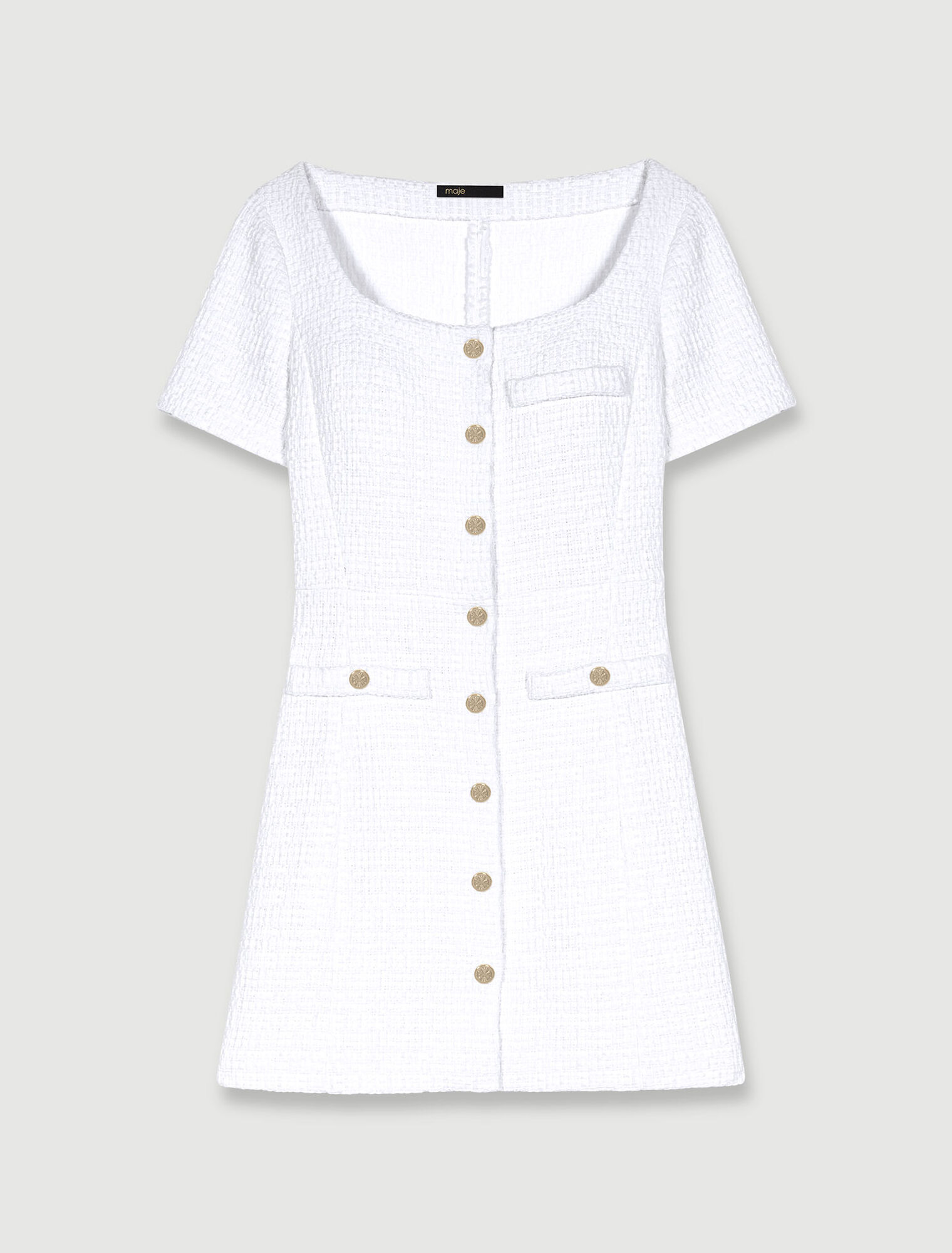 Robe courte en tweed