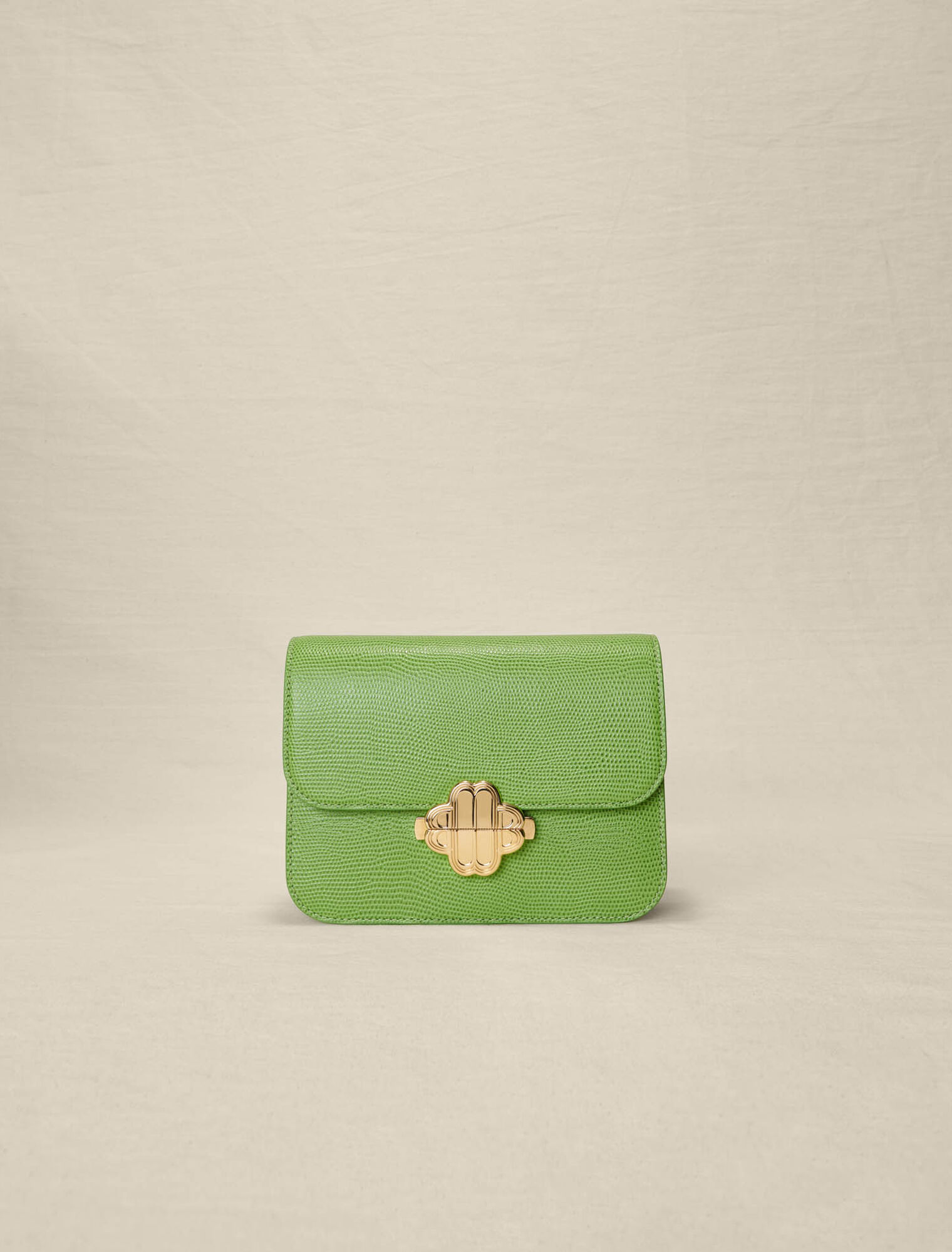 Clover bag in lizard-effect leather