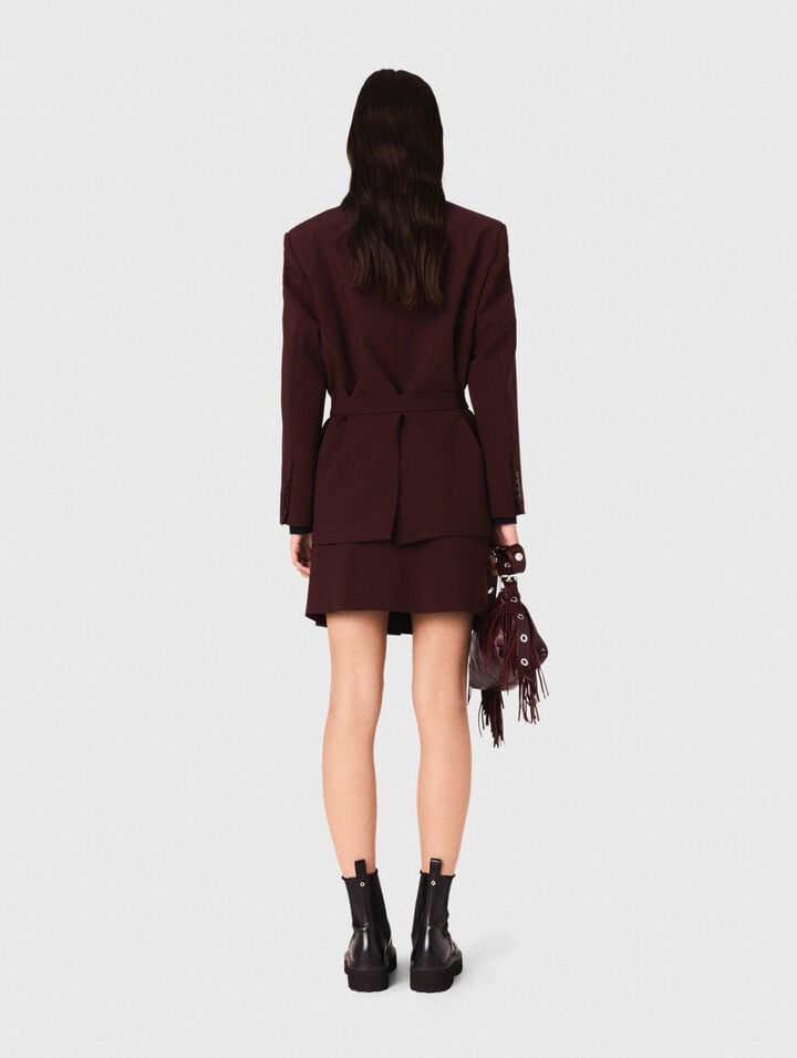 Veste de tailleur à ceinture