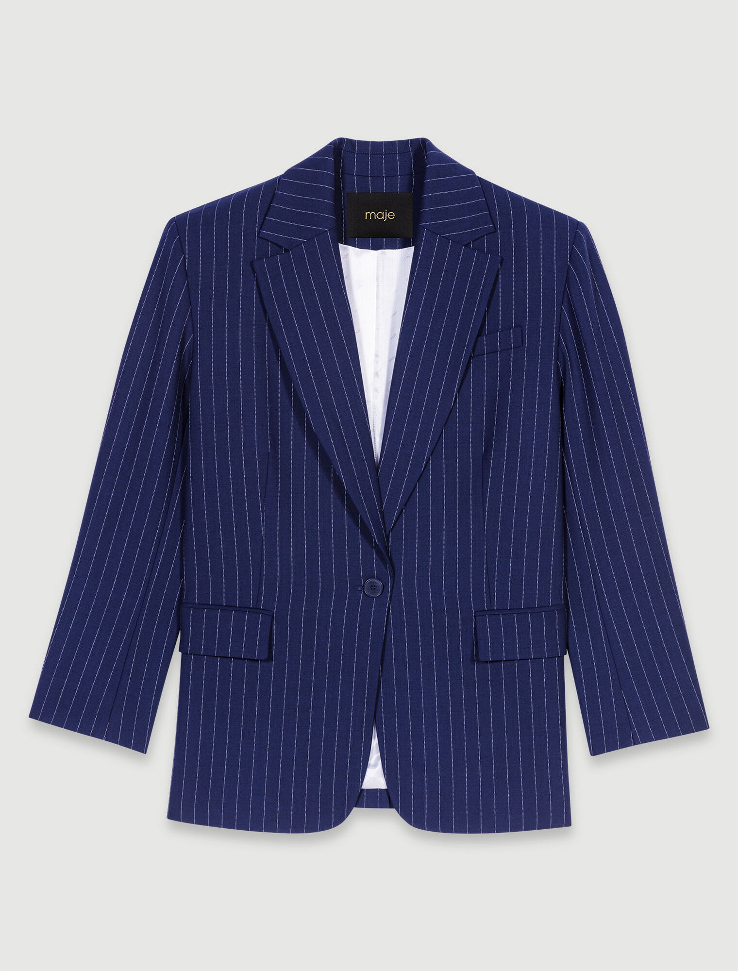 Veste de tailleur à rayures